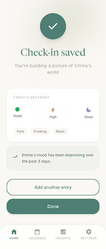 Check-in complete · the quiet finish